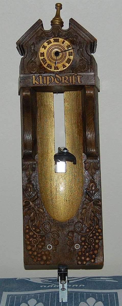 Rare Klipdrift Brandy Optic Clock