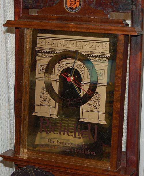 Rare Collectors Richelieu Brandy Clock