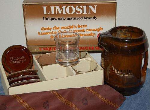 Limosin Water Jug, Limosin Coasters, Limosin Glasses and Limosin Tie