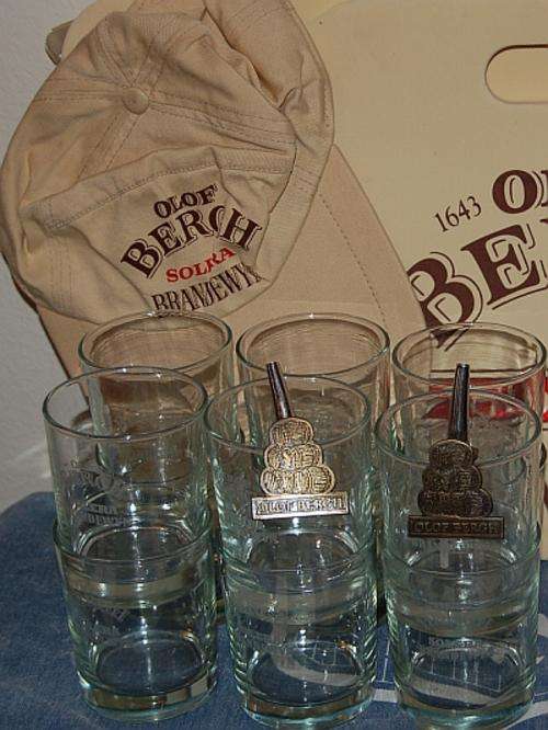 Olof Bergh Pet, 6 X Glasses, 2 X Pourers, 2 X Sport Cushions