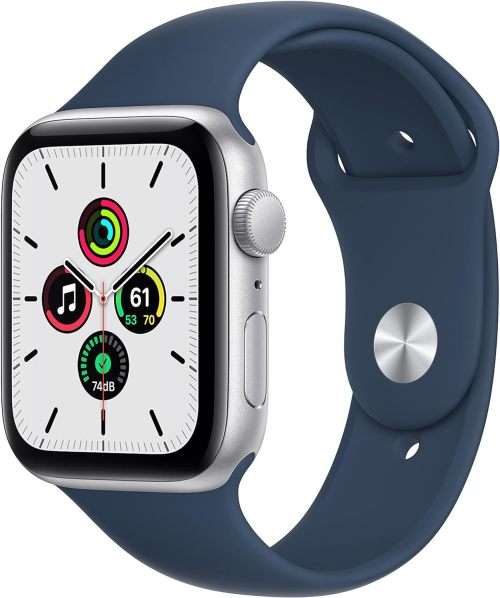 Apple Watch SE Gen 1, [GPS 44mm] Smart Watch w/Space Grey Aluminium Case with Midnight Sport Band.