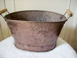 BUCKET. GALVANISED IRON. SUPER FOR FRUIT