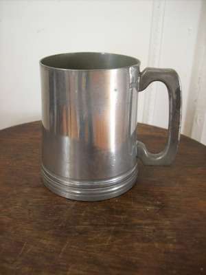 SILVER PLATED BEER MUG