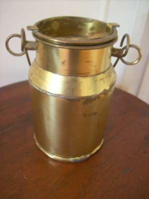 SMALL BRASS URN