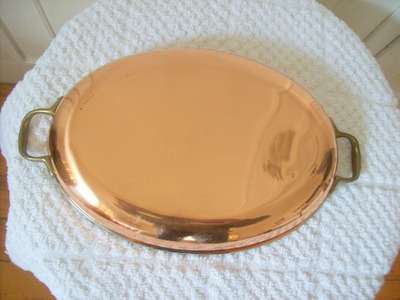 COPPER OVAL DISH