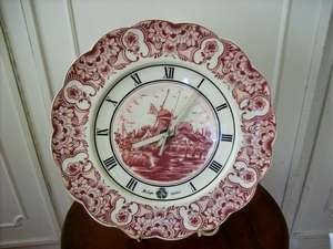 A DELFT COLLECTORS PLATE CLOCK