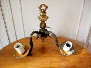 BRASS TWIN WALL SCONCE