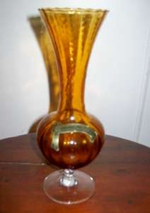 VASE.   GLASS. MADE IN ITALY.