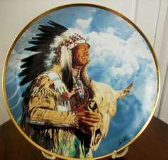 PLATE DECORATIVE 'HEAR ME GREAT SPIRIT' LIMITED EDITION.