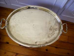 BRASS TRAY RUSSIAN OLD