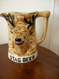 BEER JUG - STAG BEER.  DROSTDY.