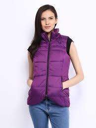 PURPLE SLEEVELESS JACKET