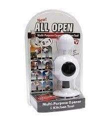NEW ALL OPEN - 8 IN 1 - MUTLI PURPOSE OPENER AND KITCHEN TOOL