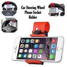 CAR STEERING WHEEL PHONE SOCKET HOLDER