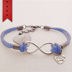 Infinity Bracelet + A Heart Pendant With FREE Engraving