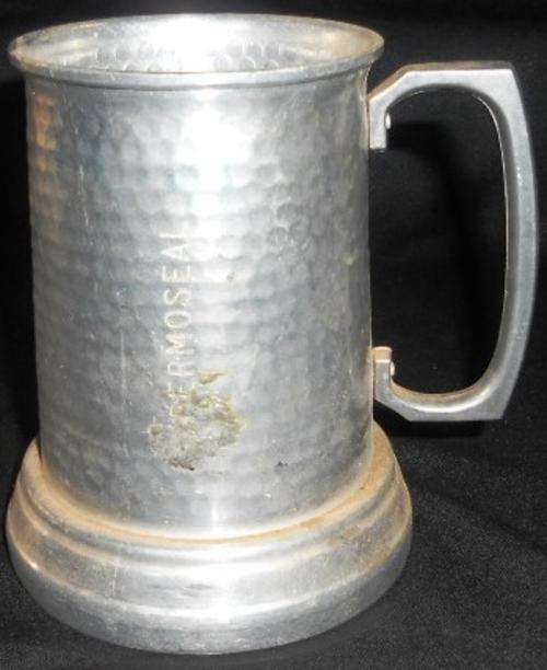 silver beer mug