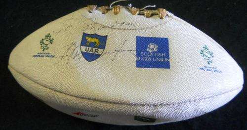 Big Rugby Fans  Heres Collectable For You A Signed Rugby Ball