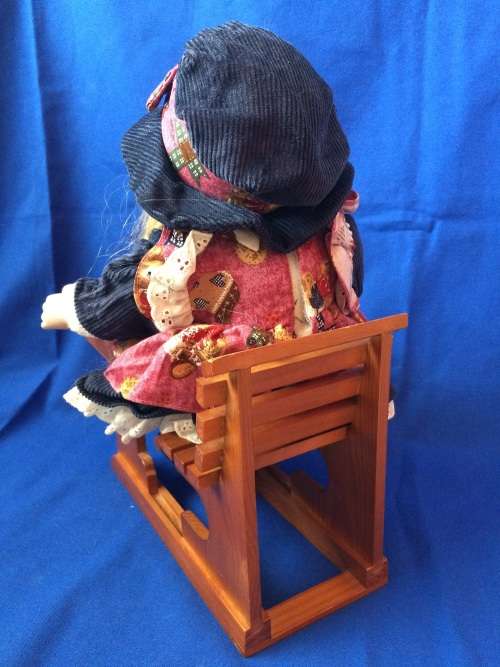 Vintage Porcelain Doll - Girl at a Desk