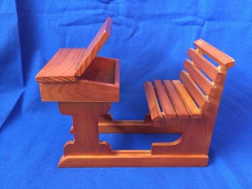 Vintage Porcelain Doll - Girl at a Desk