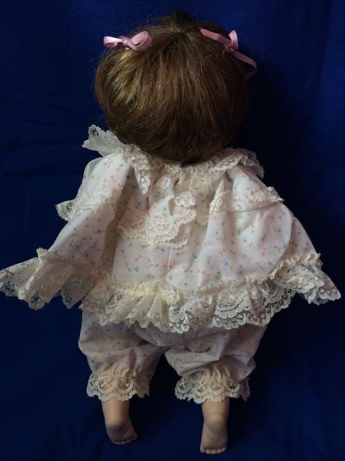 Vintage Porcelain Doll - Girl with Brown Hair