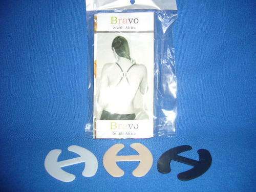 Bravo Bra Clips - Pack of 3 (white, beige and black)