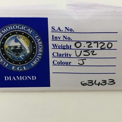 ## 0.27 Natural Diamond Pair- I VS2,- J VS2 Perfect for Earrings