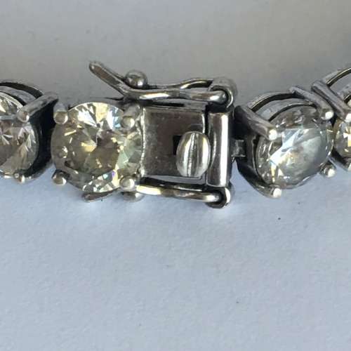 Stunning Sterling Silver Tennis Bracelet