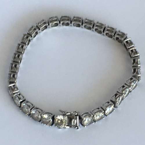 Stunning Sterling Silver Tennis Bracelet