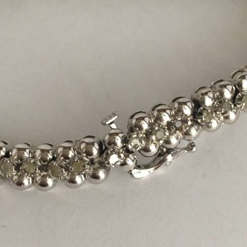 Unique Sterling Silver & Diamond Ladies Bracelet