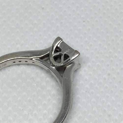 10ct White Gold & Diamond Ladies Ring + Band