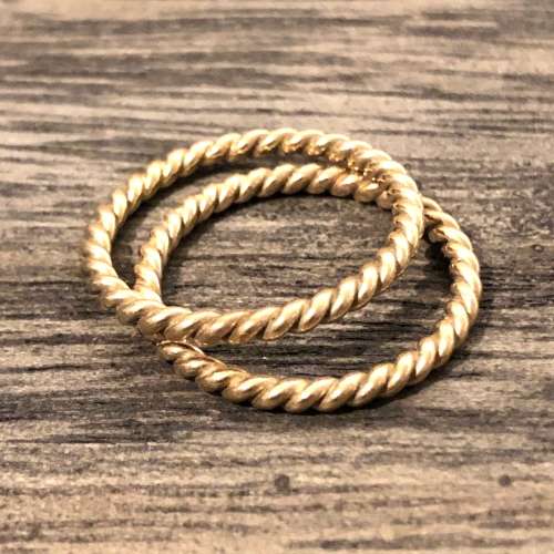 Yellow Gold Twisted Bands