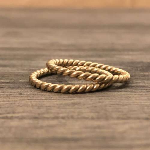 Yellow Gold Twisted Bands