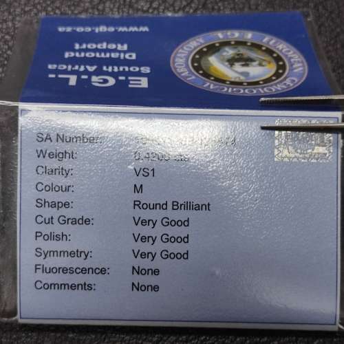 0.420 Ct Round Brilliant Natural Diamond