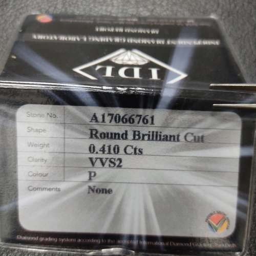0.410 Ct Round Brilliant Natural Diamond