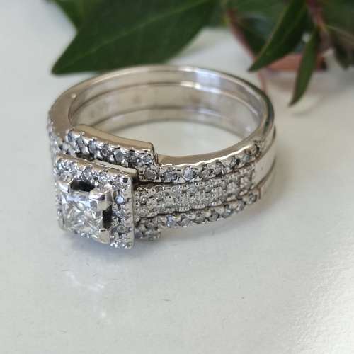 Princess Cut Diamond Ring #m01