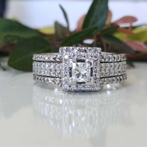Princess Cut Diamond Ring #m01