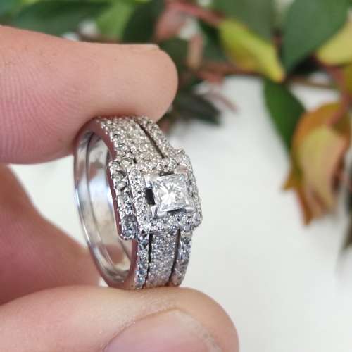 Princess Cut Diamond Ring #m01