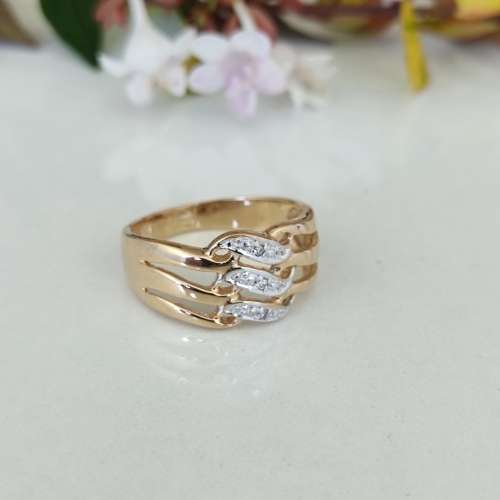 Beautiful Yellow Gold Ladies Ring #vc006