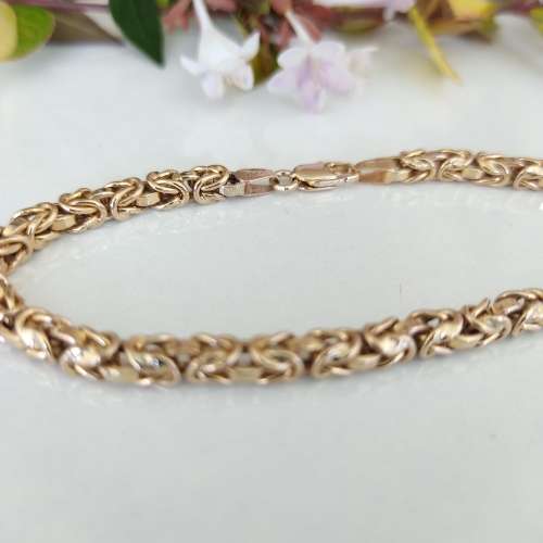 Solid Yellow Gold Ladies Bracelet #1041