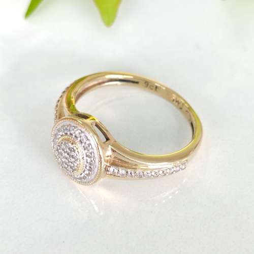 Yellow Gold Diamond Ring #1077