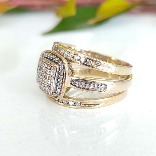 !!! Half Carat Diamonds and Gold Ring