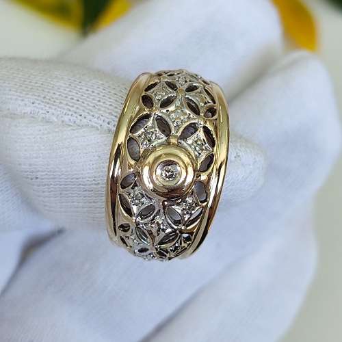 Yellow Gold Diamond Ring #1084