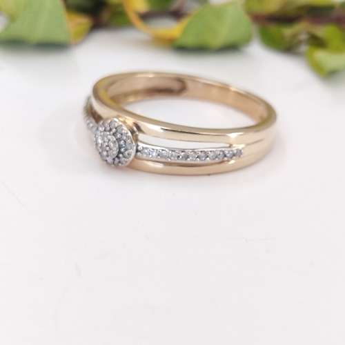 Rose Gold Diamonds Ring #1101