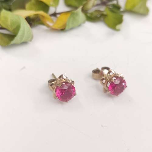 Ruby Earring Studs #1105