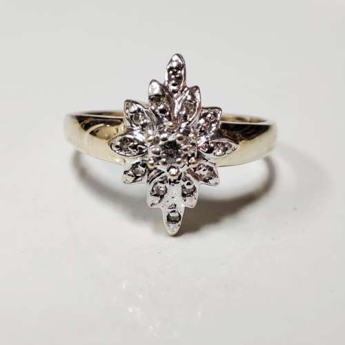 Yellow Gold Diamond Ring #1136