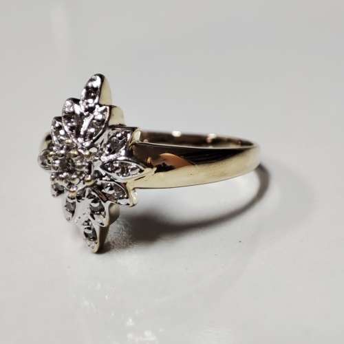 Yellow Gold Diamond Ring #1136