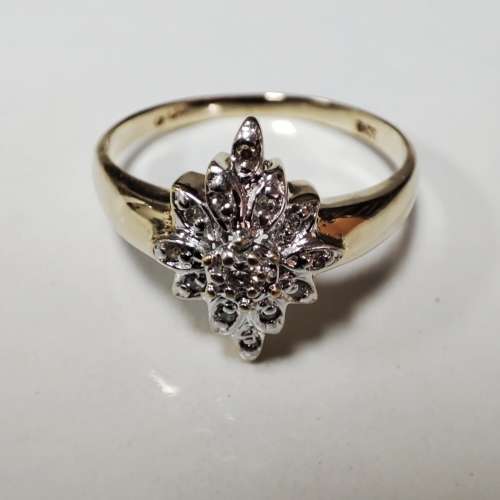 Yellow Gold Diamond Ring #1136