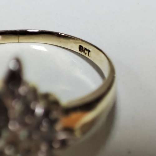 Yellow Gold Diamond Ring #1136