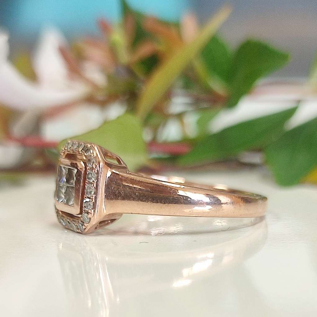 Rose Gold & Diamond Ring #1167