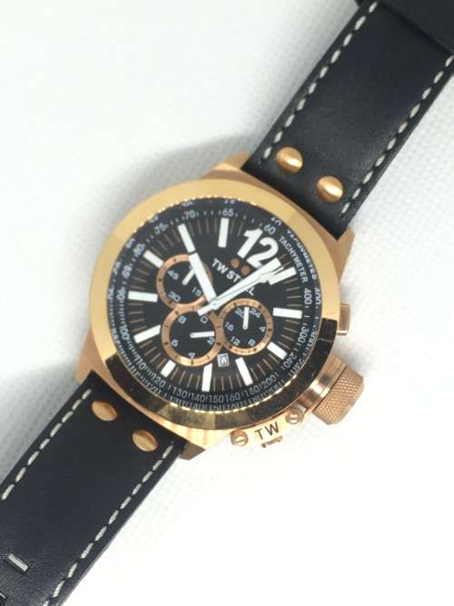 TW Steel Mens Quartz Wristwatch Rose Gold